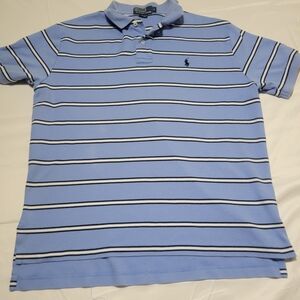 Polo by Ralph Lauren Men's Blue Striped Shirt